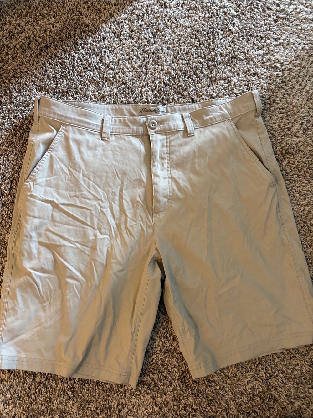Eddie Bauer Khaki Flat Front Men’s Shorts